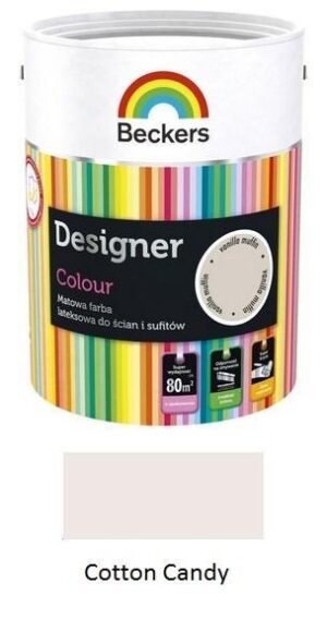 Matowa farba lateksowa Beckers Designer Colour cotton candy 5 l