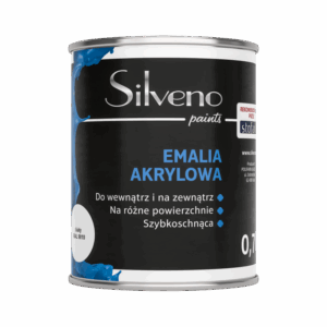 Emalia akrylowa do wnętrz i na zewnątrz antracyt RAL 7016 0,7L