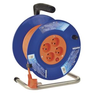 Przedłużacz zwijany PVC EMOS P194252 3x1 4 gniazda 25 m