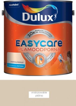 Farba plamoodporna do ścian Dulux EasyCare mistrzowskie płótno 2,5 l