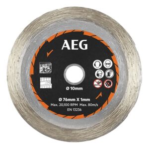 Tarcza diamentowa do płytek 76x10mm AEG AAKMMTC01