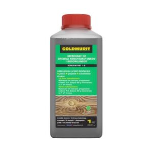 Impregnat Do Drewna Konstrukcyjnego I Ogrodowego Koncentrat 1:9 Bezbarwny 1L Goldmurit