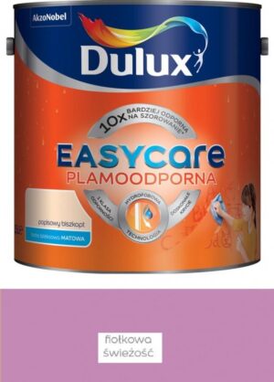 Farba plamoodporna do ścian Dulux EasyCare fiołkowa świeżość 2,5L