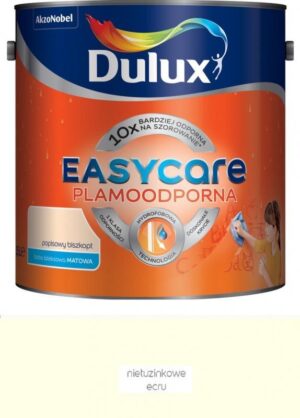 Farba plamoodporna do ścian Dulux EasyCare nietuzinkowe ecru 2,5 l