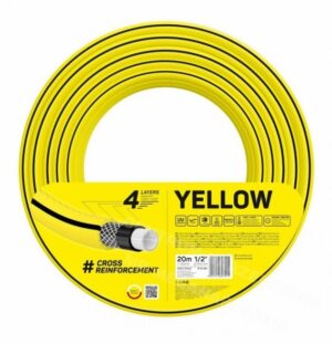 CELLFAST Wąż ogrodowy 4-warstwowy YELLOW 1/2" 20 m