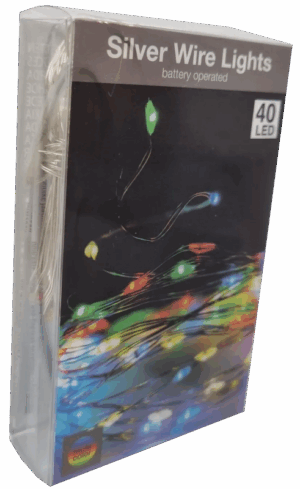 Lampki druciki wielokolorowe 40 LED DIY