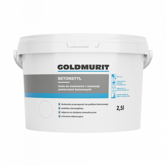 Betonstyl - farba do betonu antracyt 2,5l