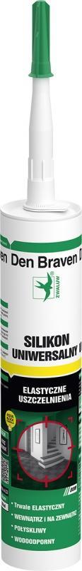Silikon uniwersalny Den Braven 1001 bezbarwny 300 ml