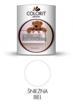 Farba pastelowa do drewna Colorit śnieżna biel 0,75 l