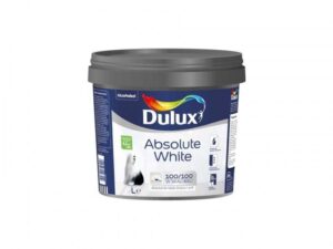 Farba emulsyjna do ścian i sufitów Dulux Absolute White 5 l