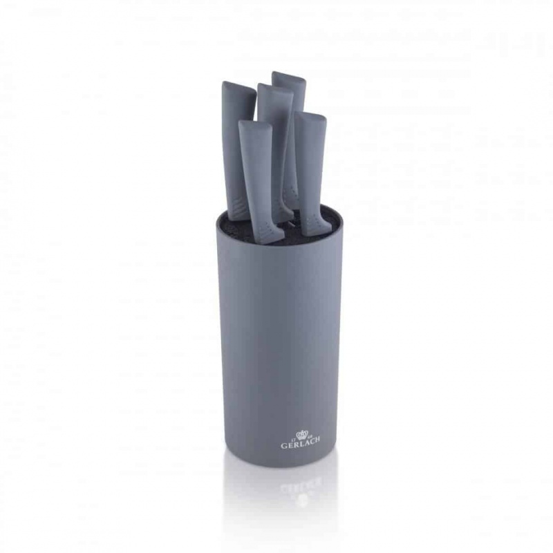 Zestaw noży w bloku SMART GREY