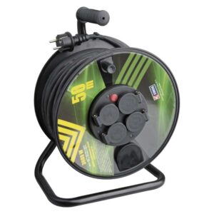 Przedłużacz zwijany gumowy EMOS P084501 3x1,5 4 gniazda 50 m