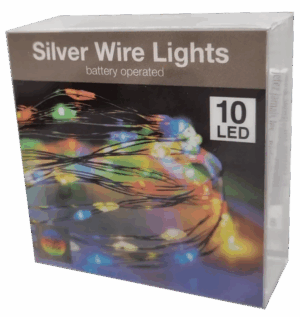 Lampki druciki wielokolorowe 10 LED DIY