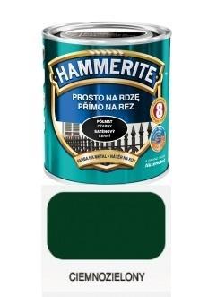 Farba do metalu na rdzę Hammerite półmat zielony ciemny 2,5 l