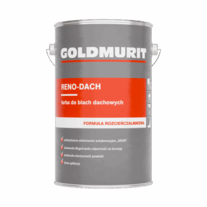 Reno-Dach farba do blach dachowych - formuła rozcieńczalnikowa czarny 9017 5l