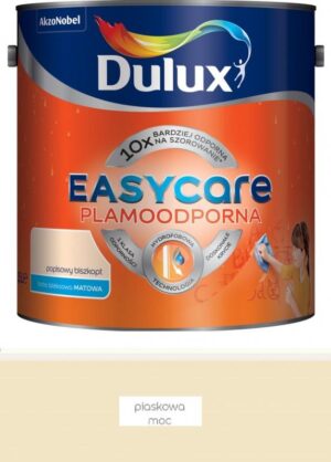Farba plamoodporna do ścian Dulux EasyCare piaskowa moc 2,5 l