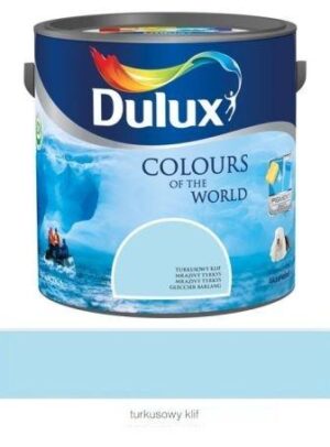 Farba lateksowa do ścian Dulux Kolory Świata turkusowy klif 2,5 l
