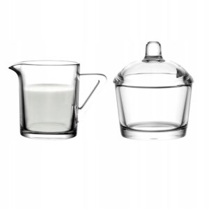 Cukiernica 210ml + mlecznik 200ml zestaw do kawy i herbaty