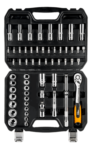 NEO Klucze nasadowe 1/2" CRV 08-663 58 szt