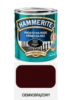 Farba do metalu na rdzę Hammerite półmat ciemny brąz 0,7 l