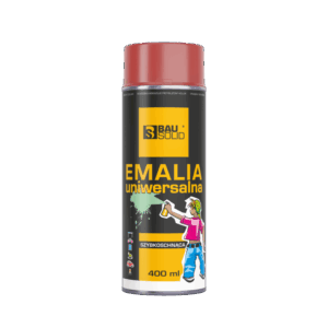 Emalia uniwersalna czerwony karmin Bausolid 400ml RAL3002