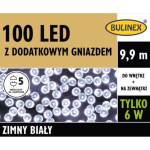 Lampki 100 LED zimny biały 13-102